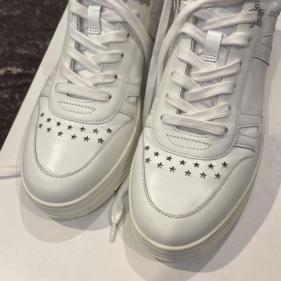 Jimmy Choo white sneakers size 38 - Picture 10 of 11